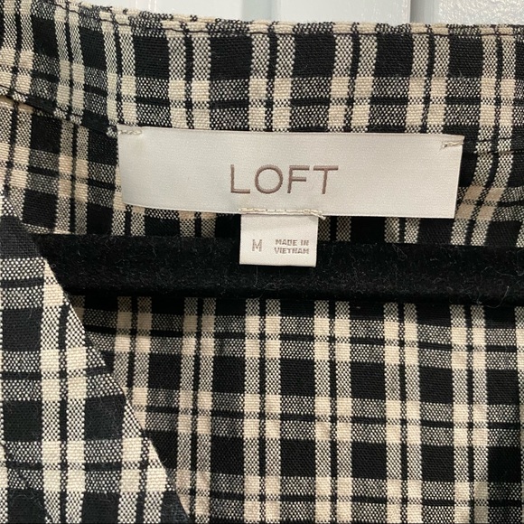 Plaid Tiered Swing Dress (Loft) - Picture 2 of 4